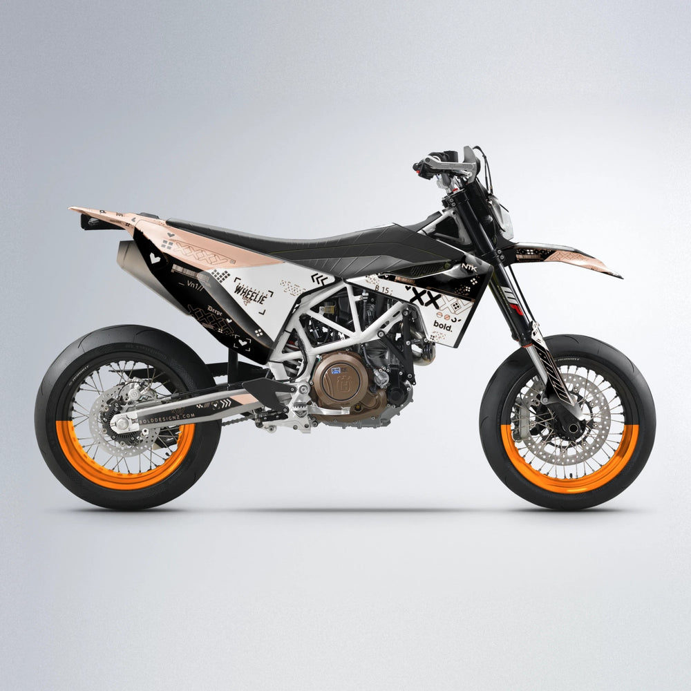 DATALOG Husqvarna 701 supermoto graphics kit in Orange