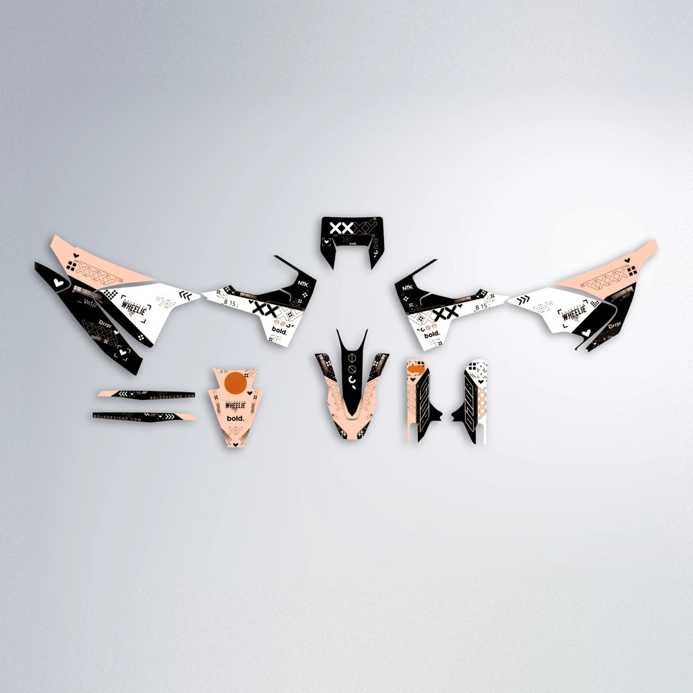 DATALOG Husqvarna 701 graphics kit parts layout in Orange