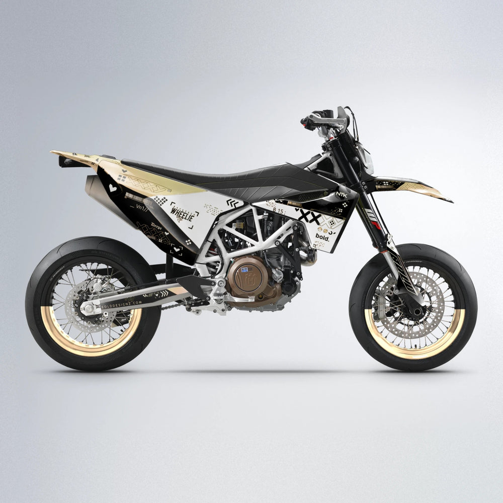DATALOG Husqvarna 701 supermoto graphics kit in Orange & Yellow