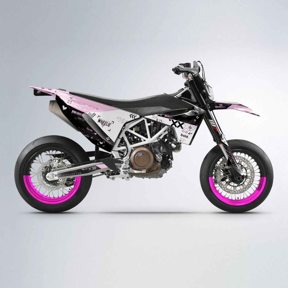 DATALOG Husqvarna 701 supermoto graphics kit in Pink