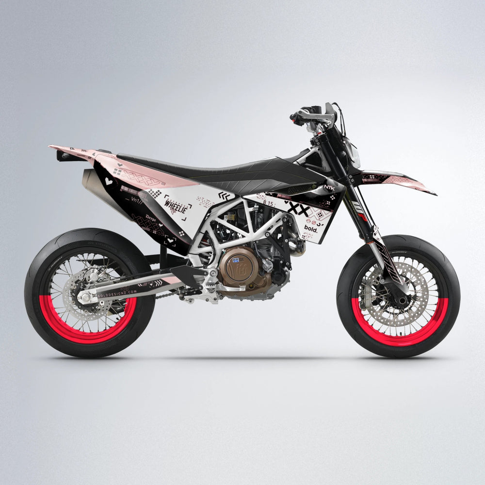 DATALOG Husqvarna 701 supermoto graphics kit in Red