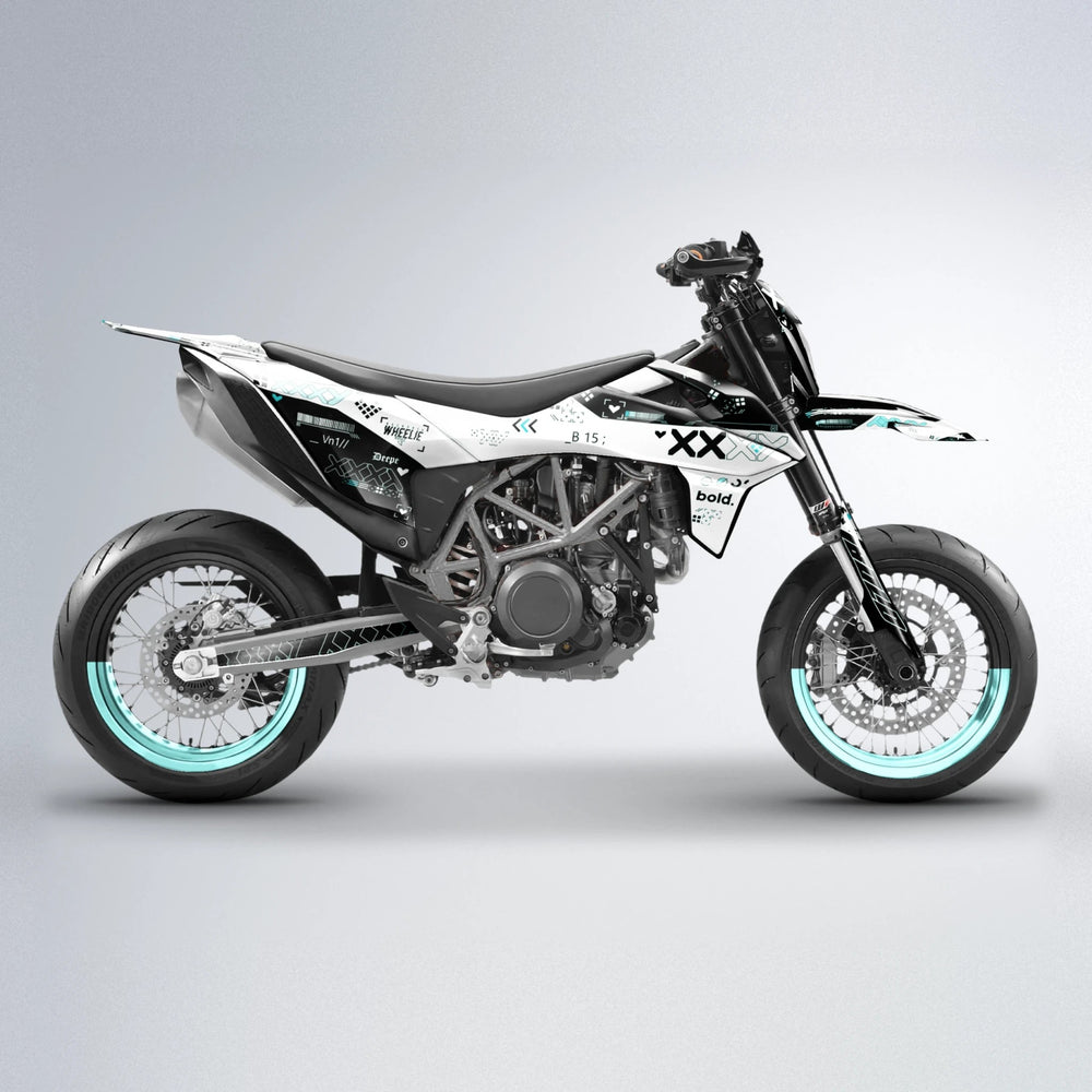 DATALOG KTM SMC 690 supermoto graphics kit in Mint