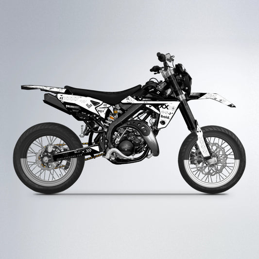 DATALOG Rieju MRT supermoto graphics kit in Black & White