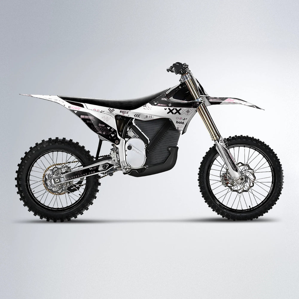DATALOG Stark Varg MX motocross graphics kit in Sakura Pink