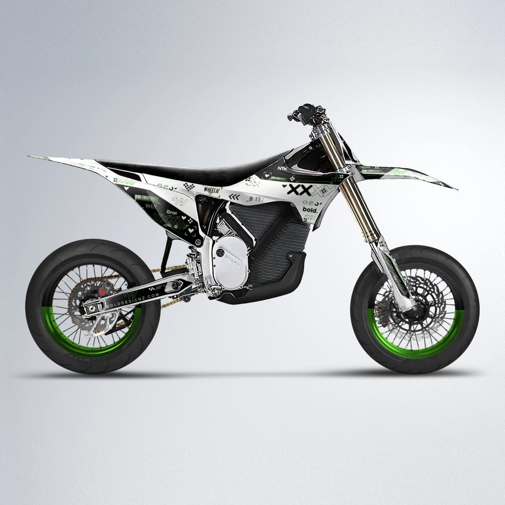 DATALOG Stark Varg SM supermoto graphics kit in Green