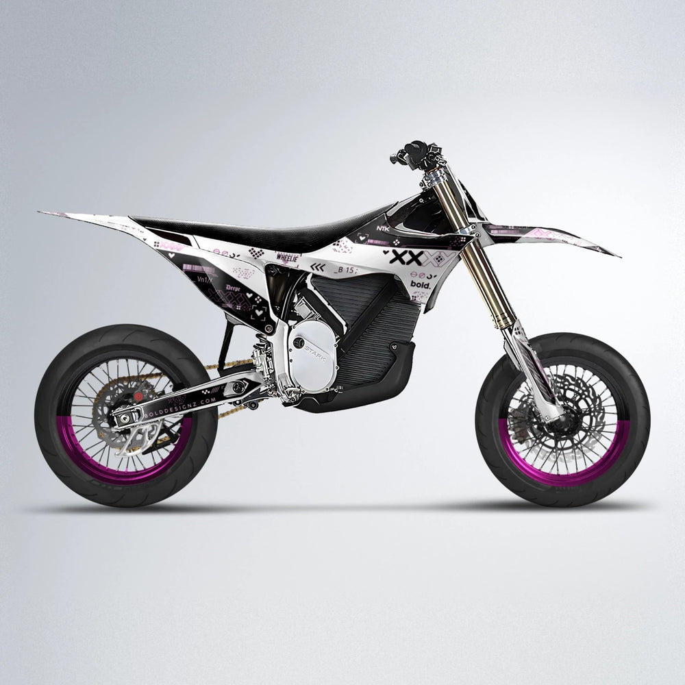 DATALOG Stark Varg SM supermoto graphics kit in Pink