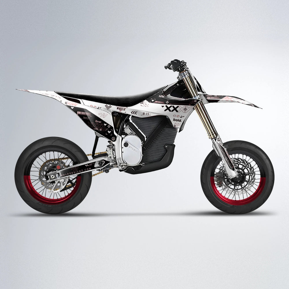 DATALOG Stark Varg SM supermoto graphics kit in Red