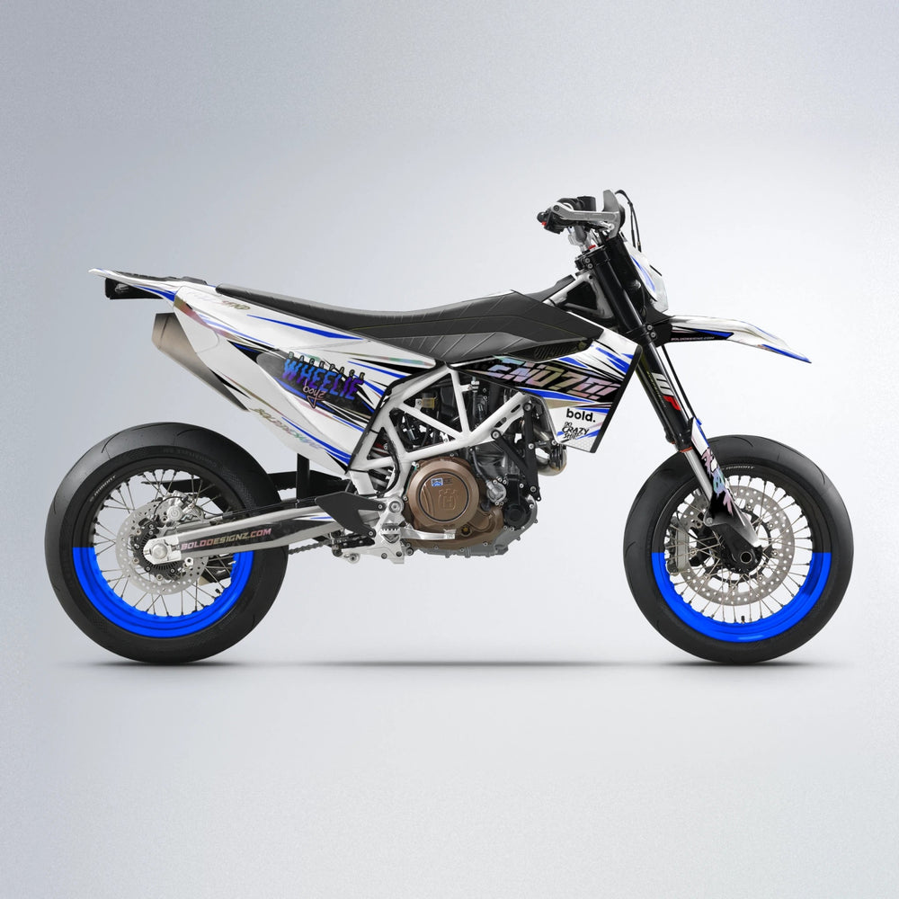DEEPE Husqvarna 701 supermoto graphics kit in Blue