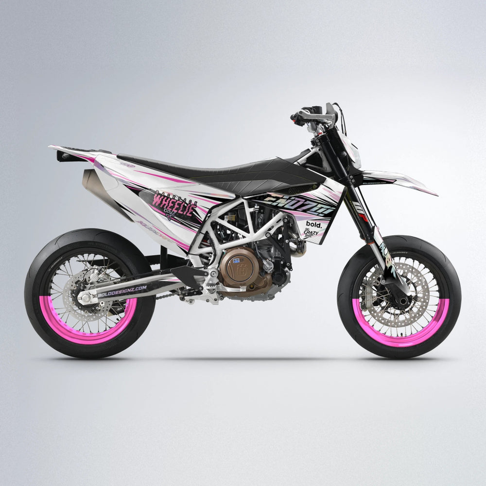DEEPE Husqvarna 701 supermoto graphics kit in Flamingo