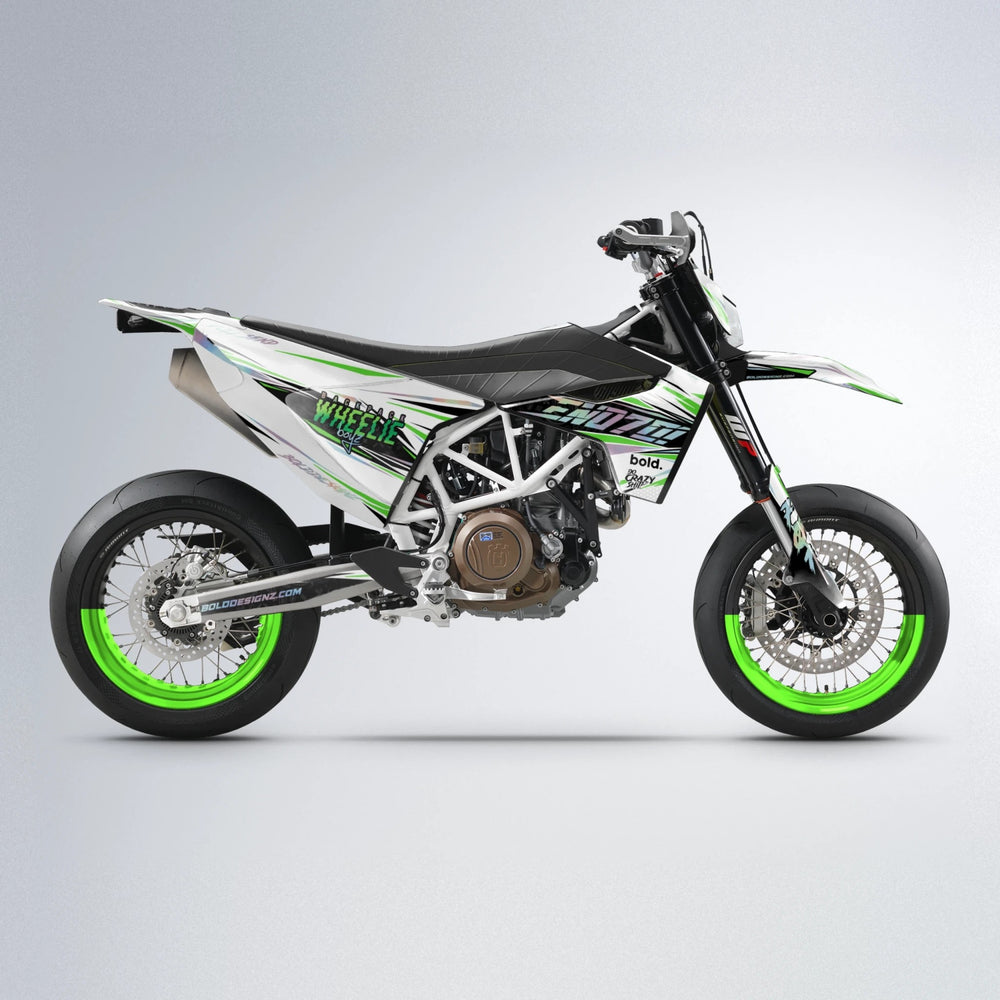 DEEPE Husqvarna 701 supermoto graphics kit in Green