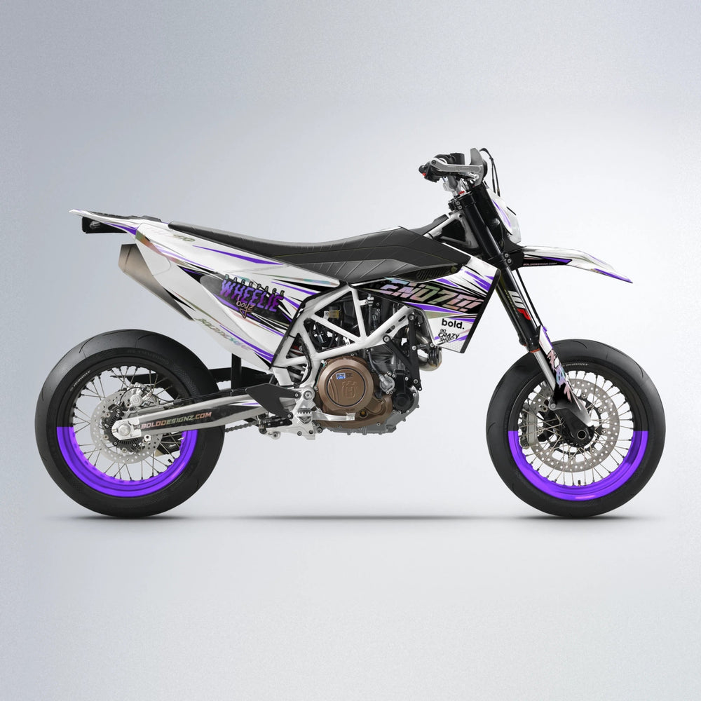 DEEPE Husqvarna 701 supermoto graphics kit in Purple
