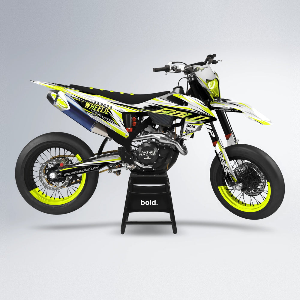 DEEPE supermoto graphics kit in Custom Colour