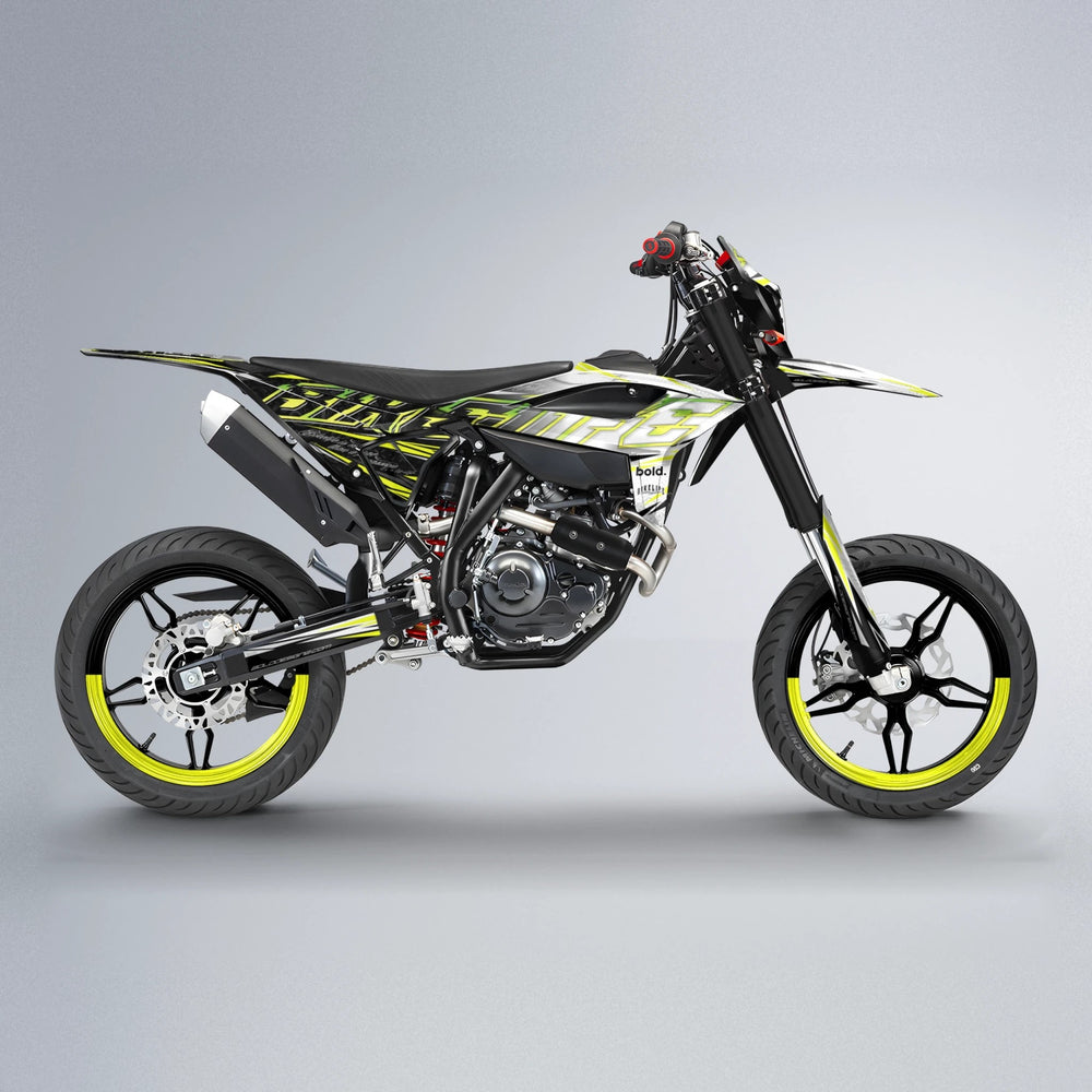 DEEPE V2 Beta supermoto graphics kit in Custom Colour