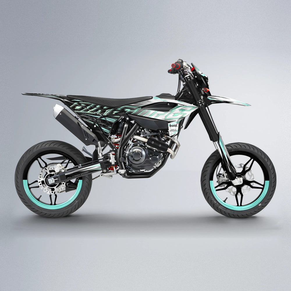 DEEPE V2 Beta supermoto graphics kit in Mint