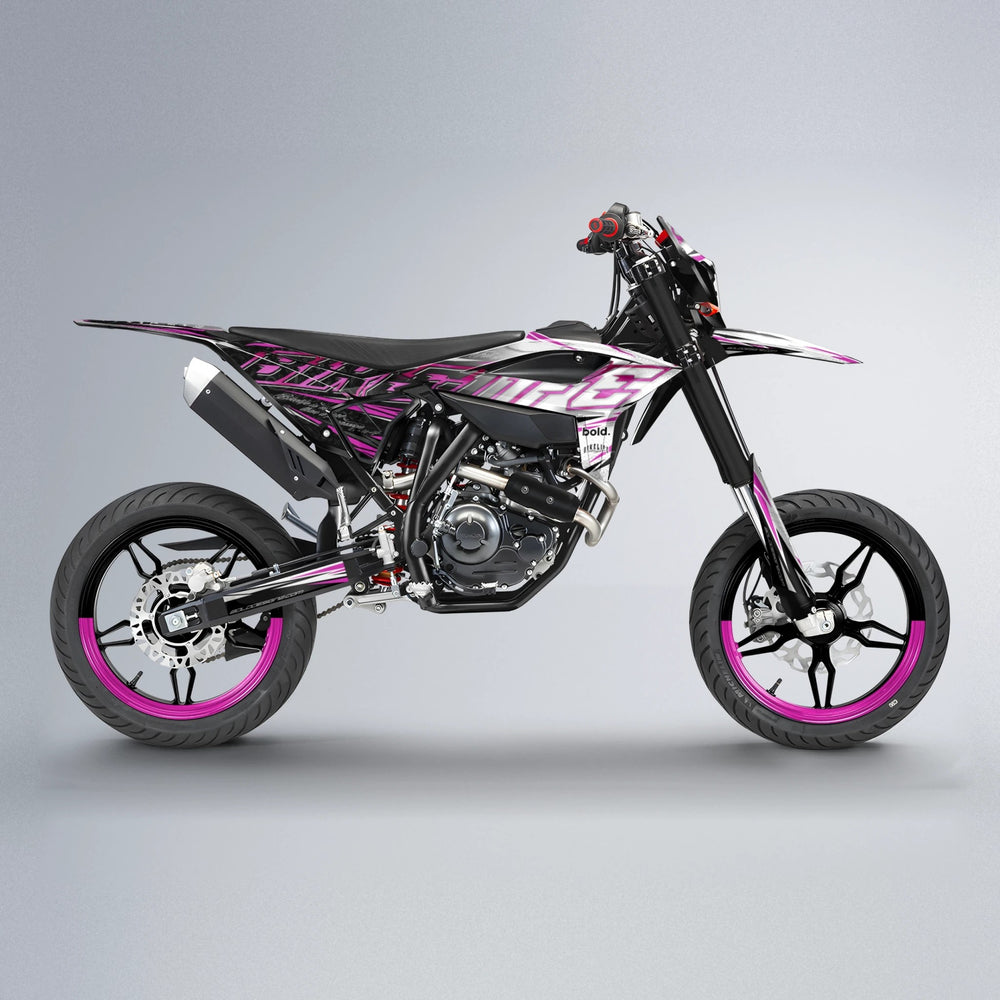 DEEPE V2 Beta supermoto graphics kit in Pink