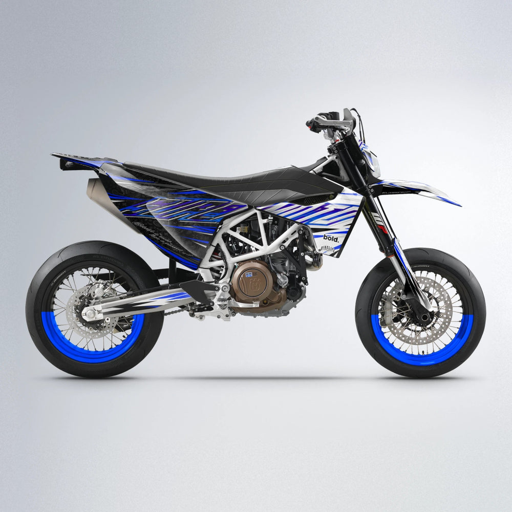 DEEPE V2 Husqvarna 701 supermoto graphics kit in Blue