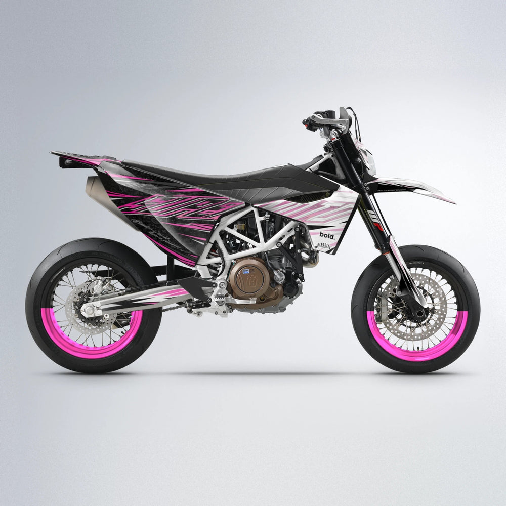 DEEPE V2 Husqvarna 701 supermoto graphics kit in Flamingo