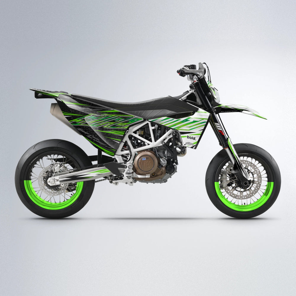 DEEPE V2 Husqvarna 701 supermoto graphics kit in Green