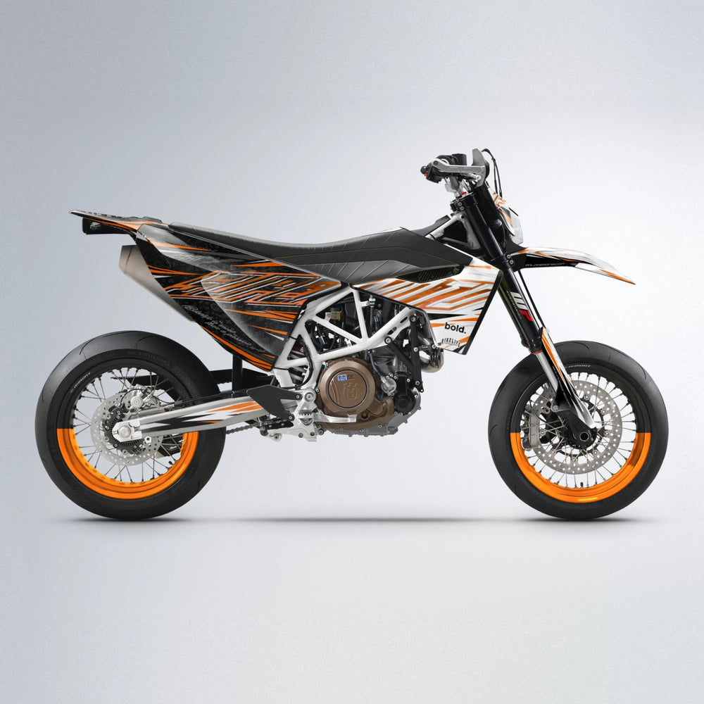 DEEPE V2 Husqvarna 701 supermoto graphics kit in Orange