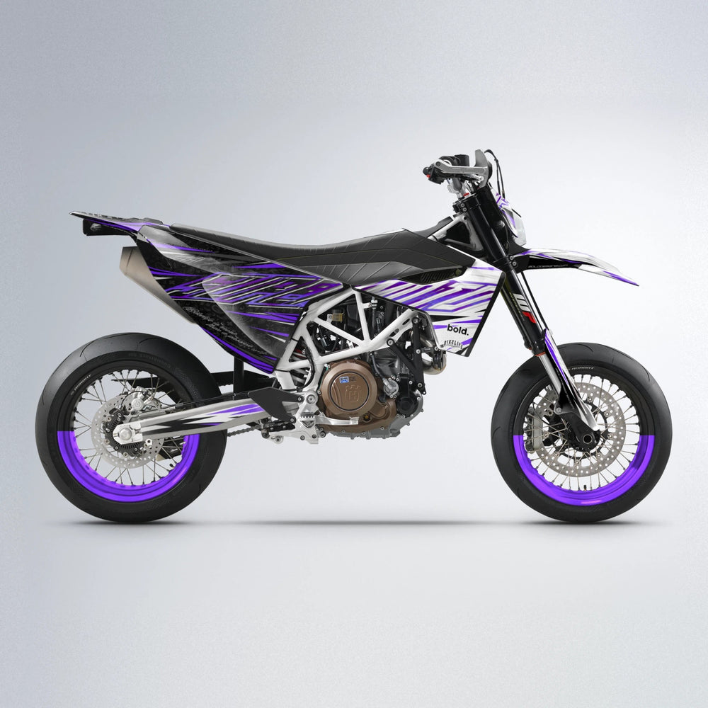 DEEPE V2 Husqvarna 701 supermoto graphics kit in Purple