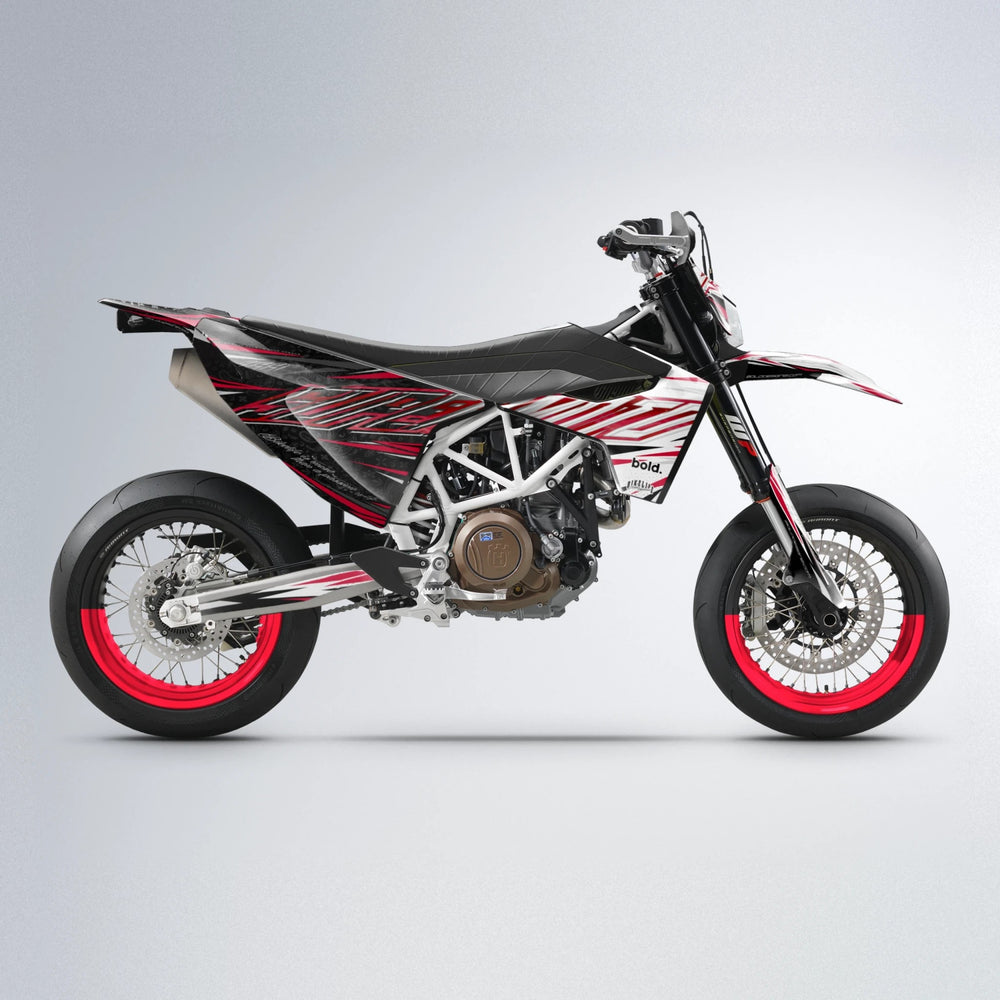 DEEPE V2 Husqvarna 701 supermoto graphics kit in Red