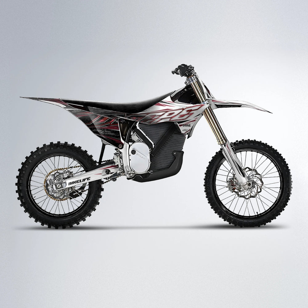 DEEPE V2 Stark Varg MX motocross graphics kit in Black & Red