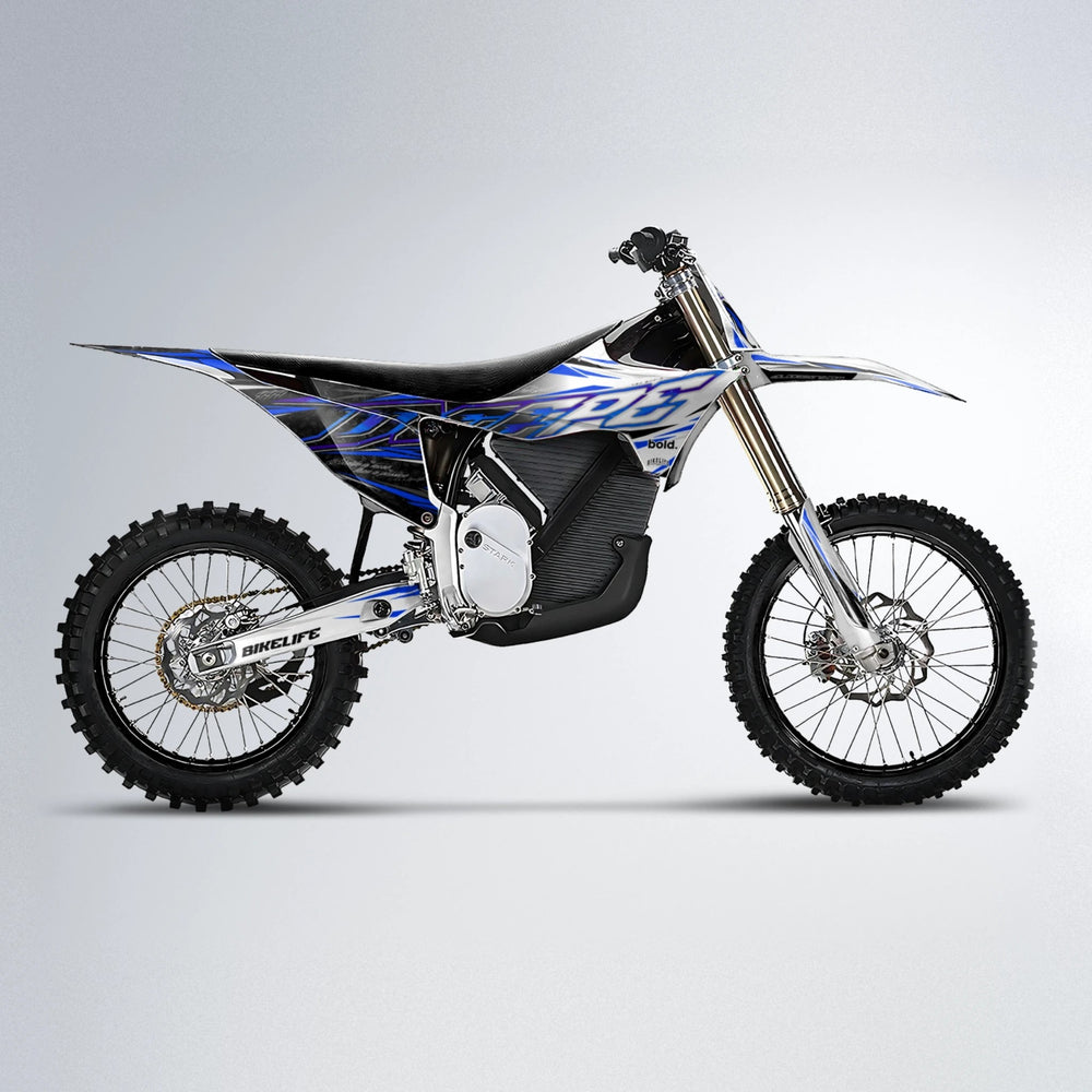 DEEPE V2 Stark Varg MX motocross graphics kit in Blue