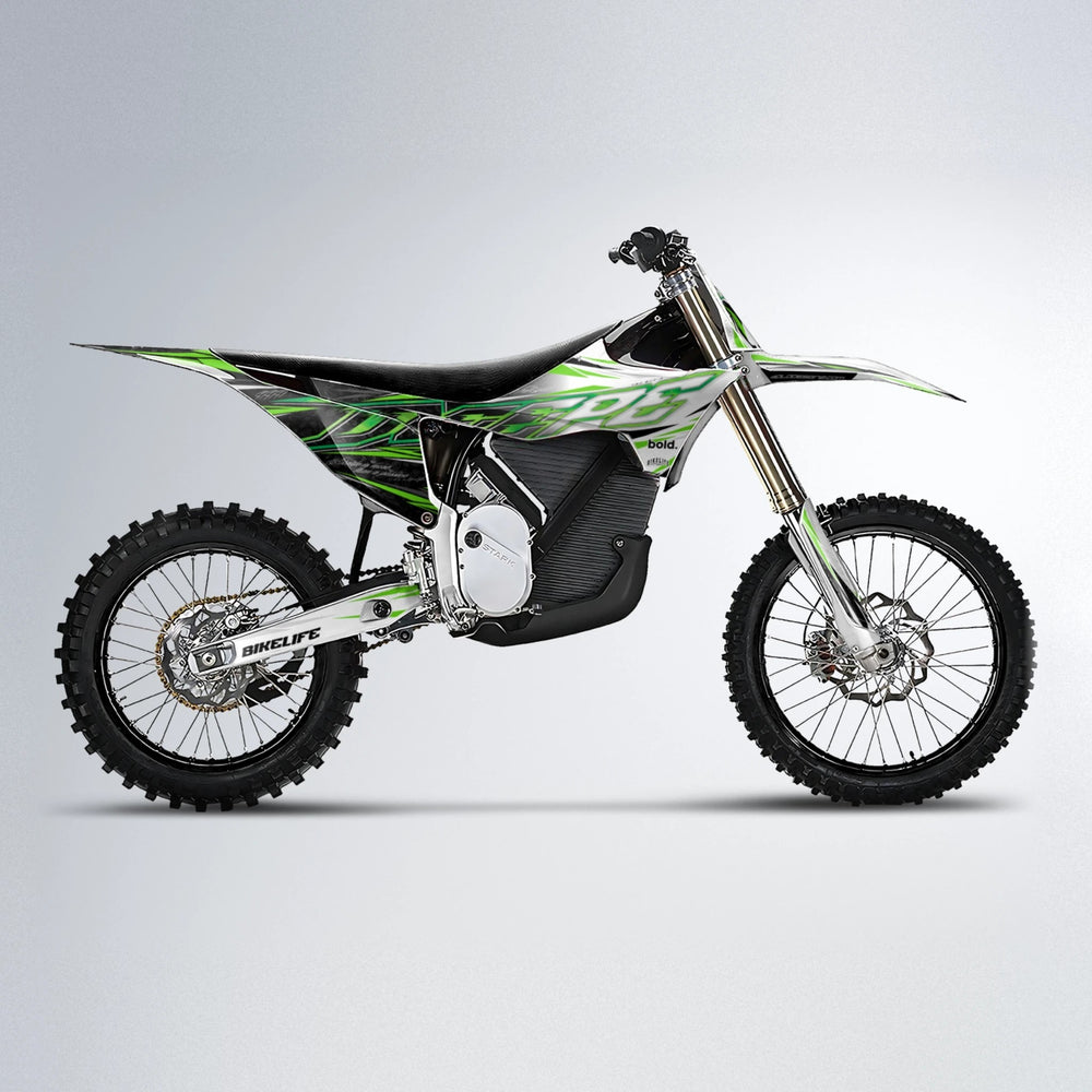 DEEPE V2 Stark Varg MX motocross graphics kit in Green