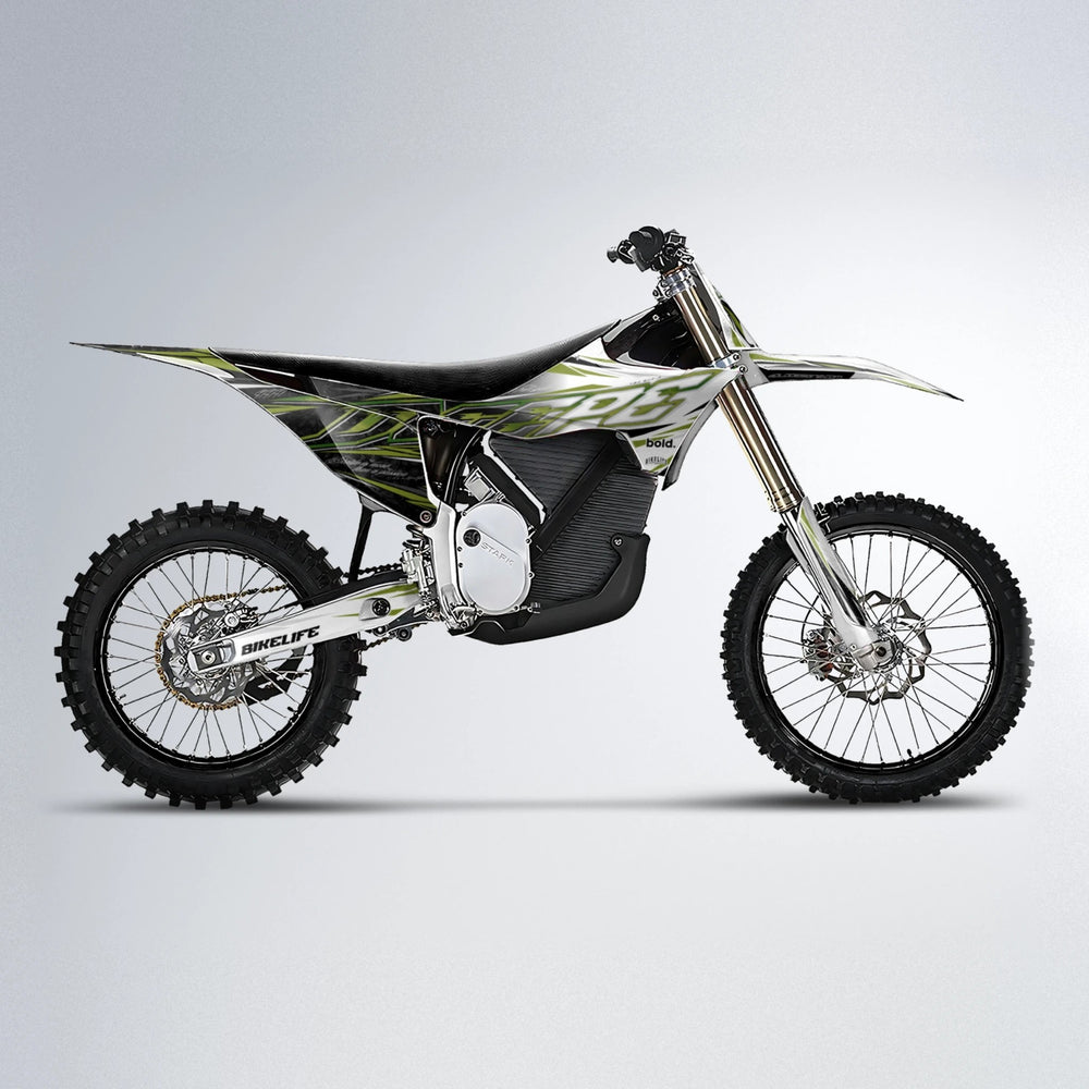 DEEPE V2 Stark Varg MX motocross graphics kit in Olive