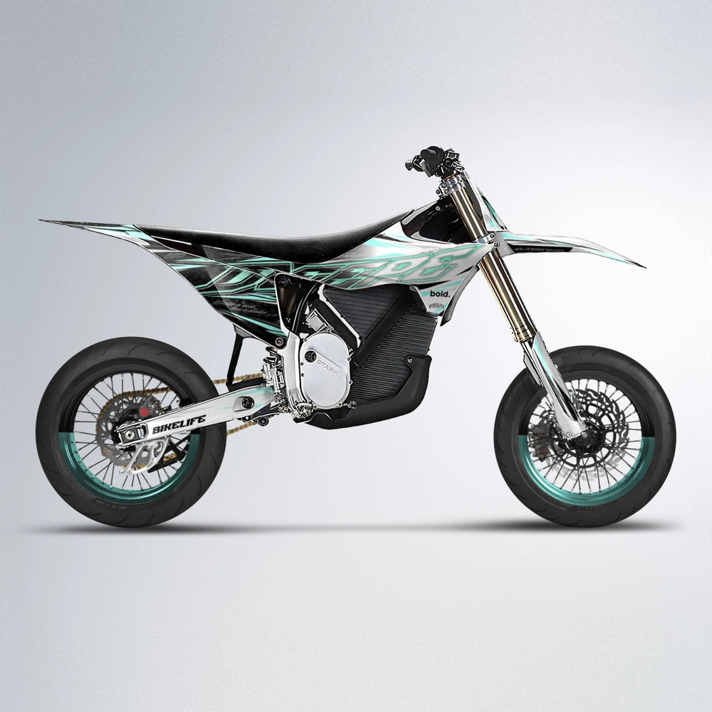 DEEPE V2 Stark Varg SM supermoto graphics kit in Mint