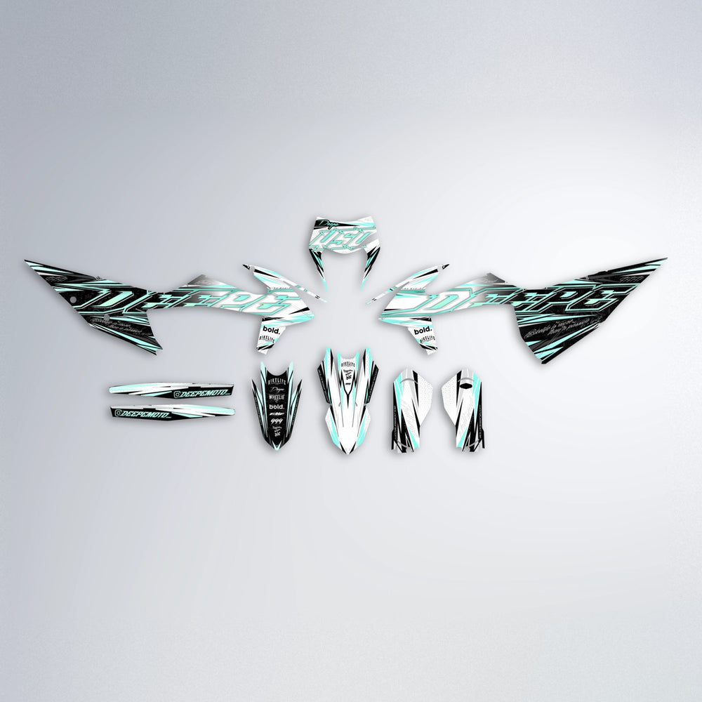 DEEPE V2 graphics kit parts layout in Mint
