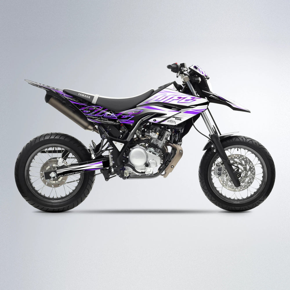 DEEPE V2 Yamaha WR 125X supermoto graphics kit in Purple