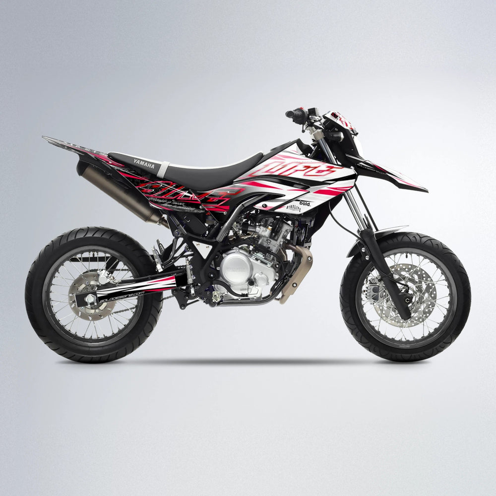 DEEPE V2 Yamaha WR 125X supermoto graphics kit in Red