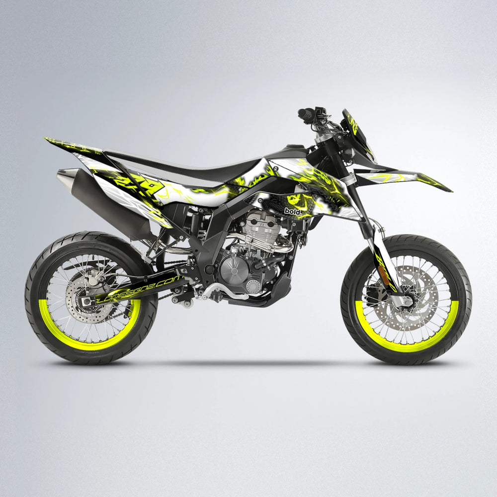 DERAGON Aprilia SX 125 supermoto graphics kit in Custom Colour