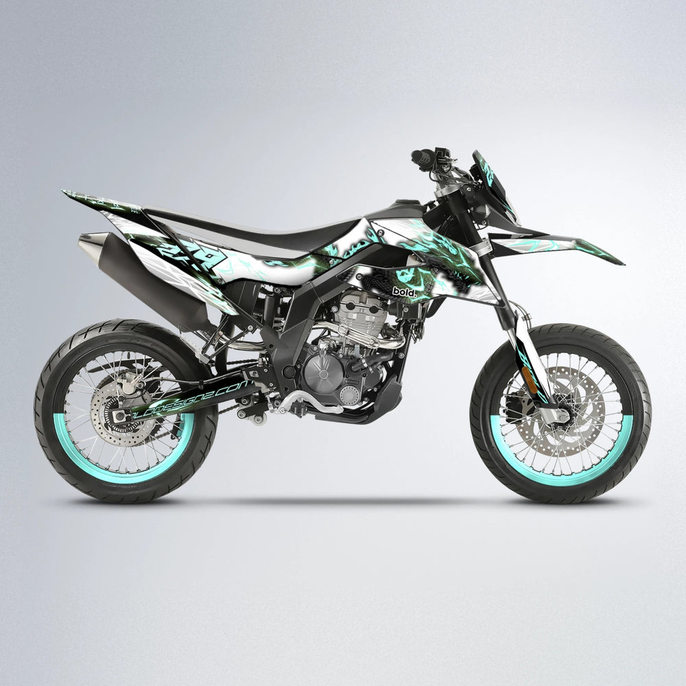 DERAGON Aprilia SX 125 supermoto graphics kit in Mint