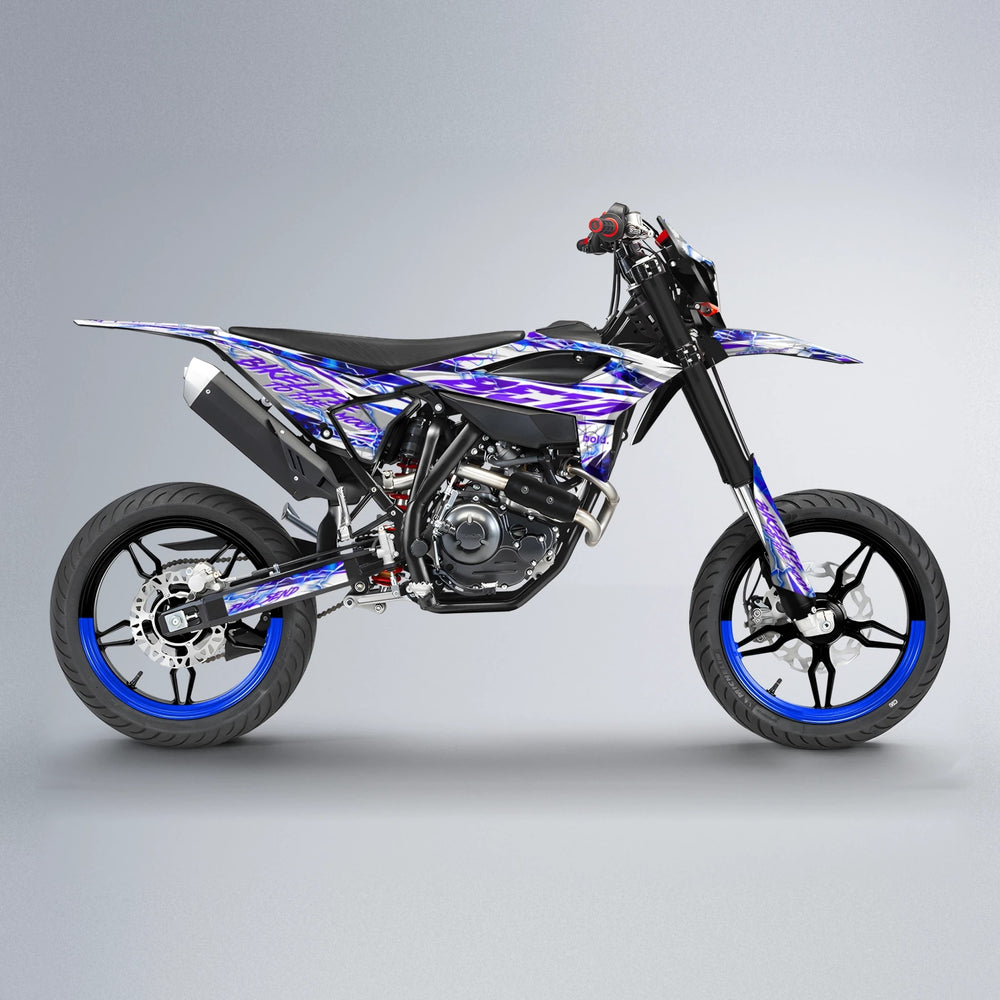 DIVINE Beta supermoto graphics kit in Blue