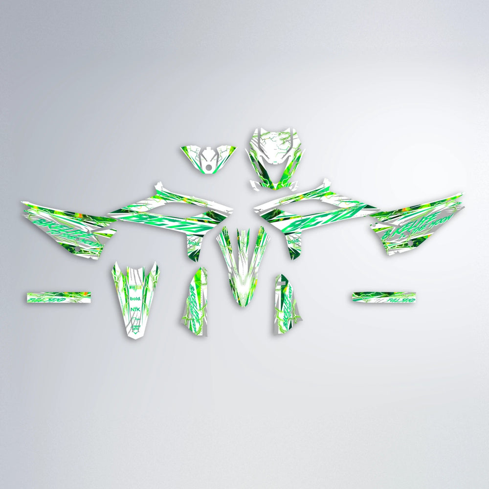 DIVINE Beta graphics kit parts layout in Green