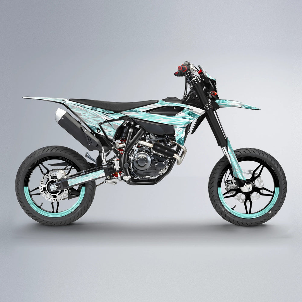 DIVINE Beta supermoto graphics kit in Mint