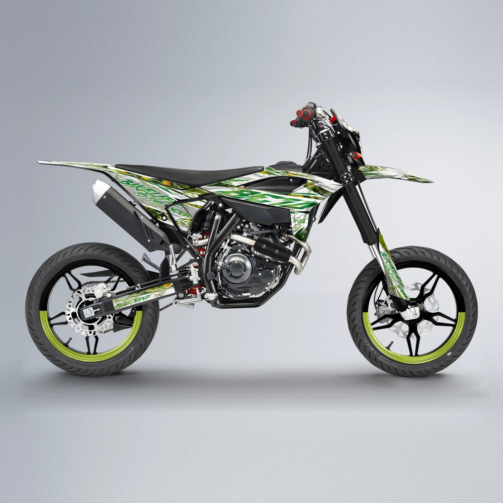 DIVINE Beta supermoto graphics kit in Olive