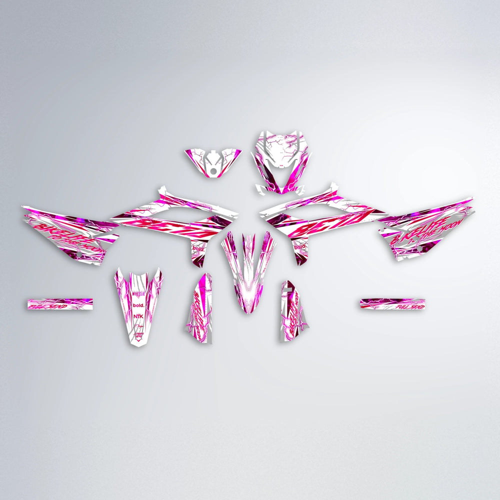DIVINE Beta graphics kit parts layout in Pink