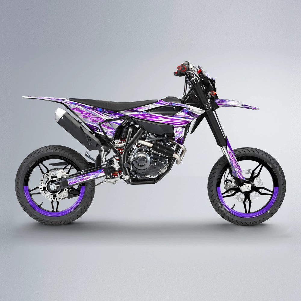 DIVINE Beta supermoto graphics kit in Purple