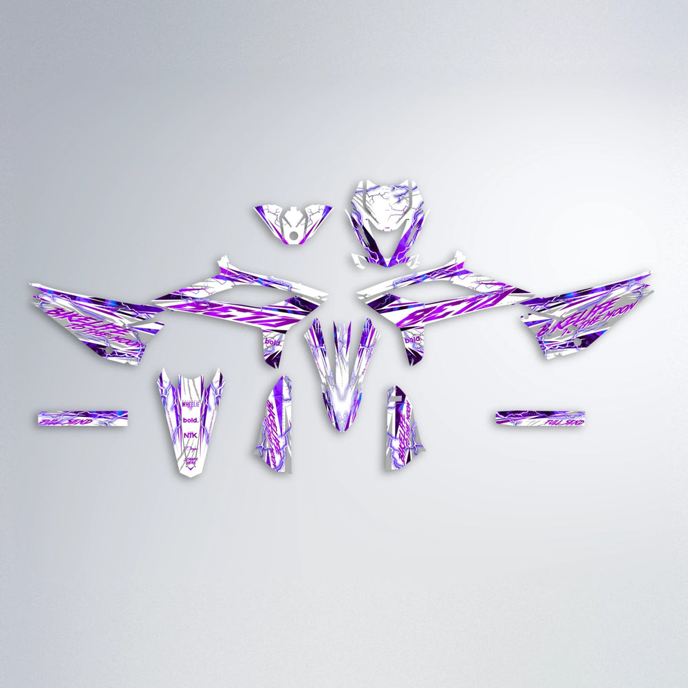 DIVINE Beta graphics kit parts layout in Purple