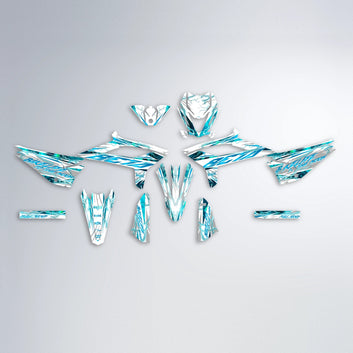 DIVINE Beta graphics kit parts layout in Teal