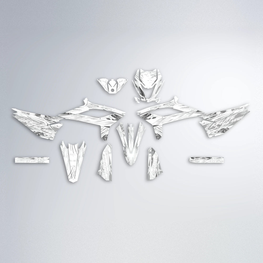 DIVINE Beta graphics kit parts layout in White