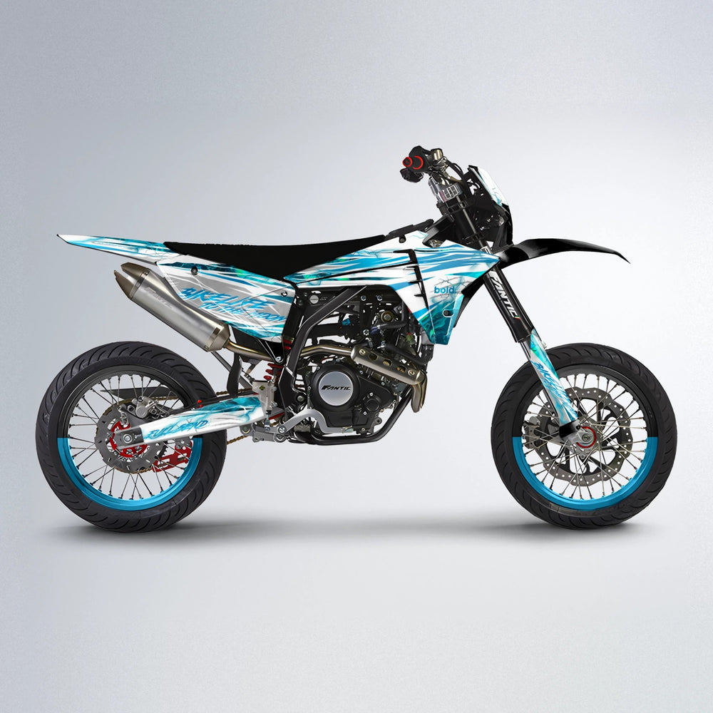DIVINE Fantic supermoto graphics kit in Custom Colour