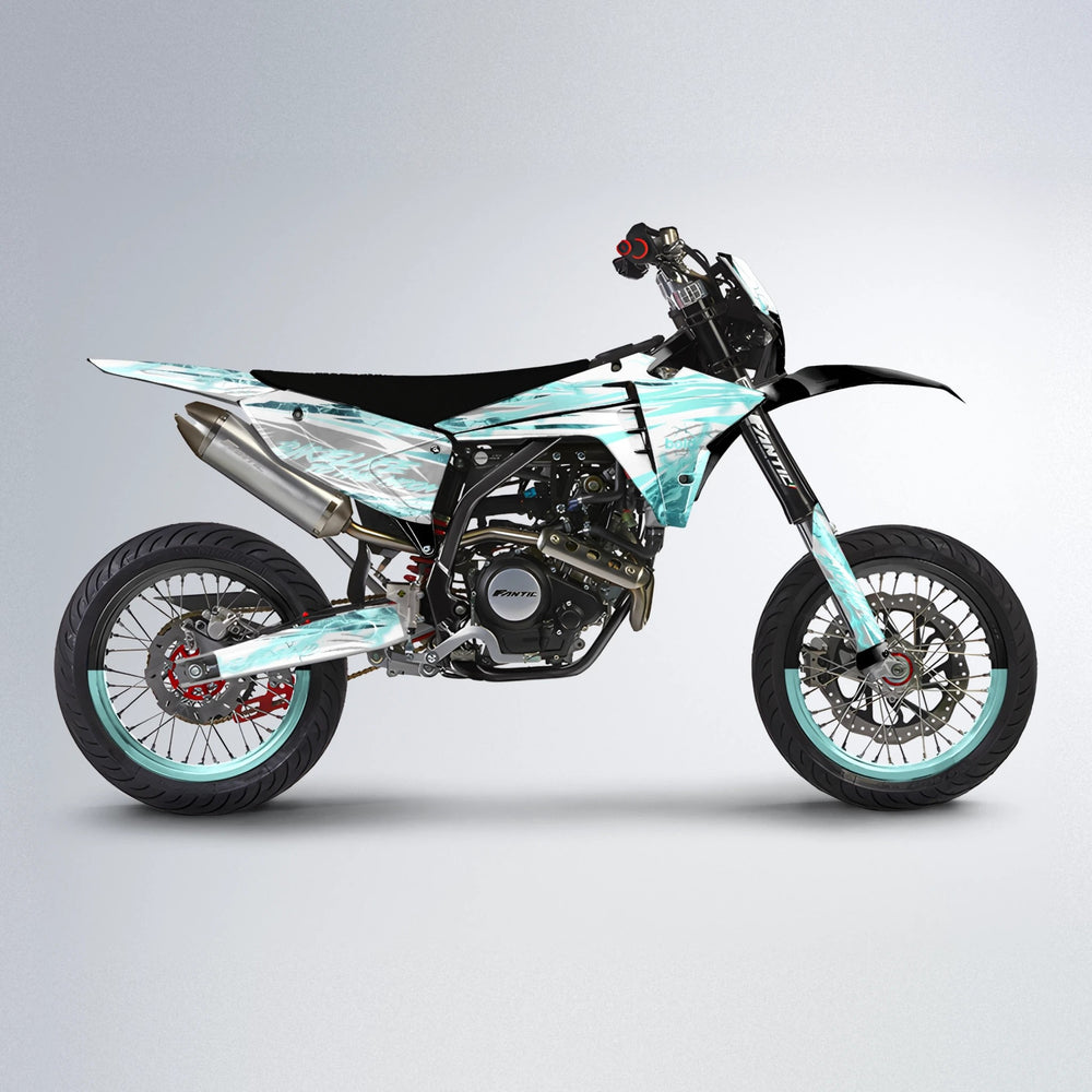 DIVINE Fantic supermoto graphics kit in Mint