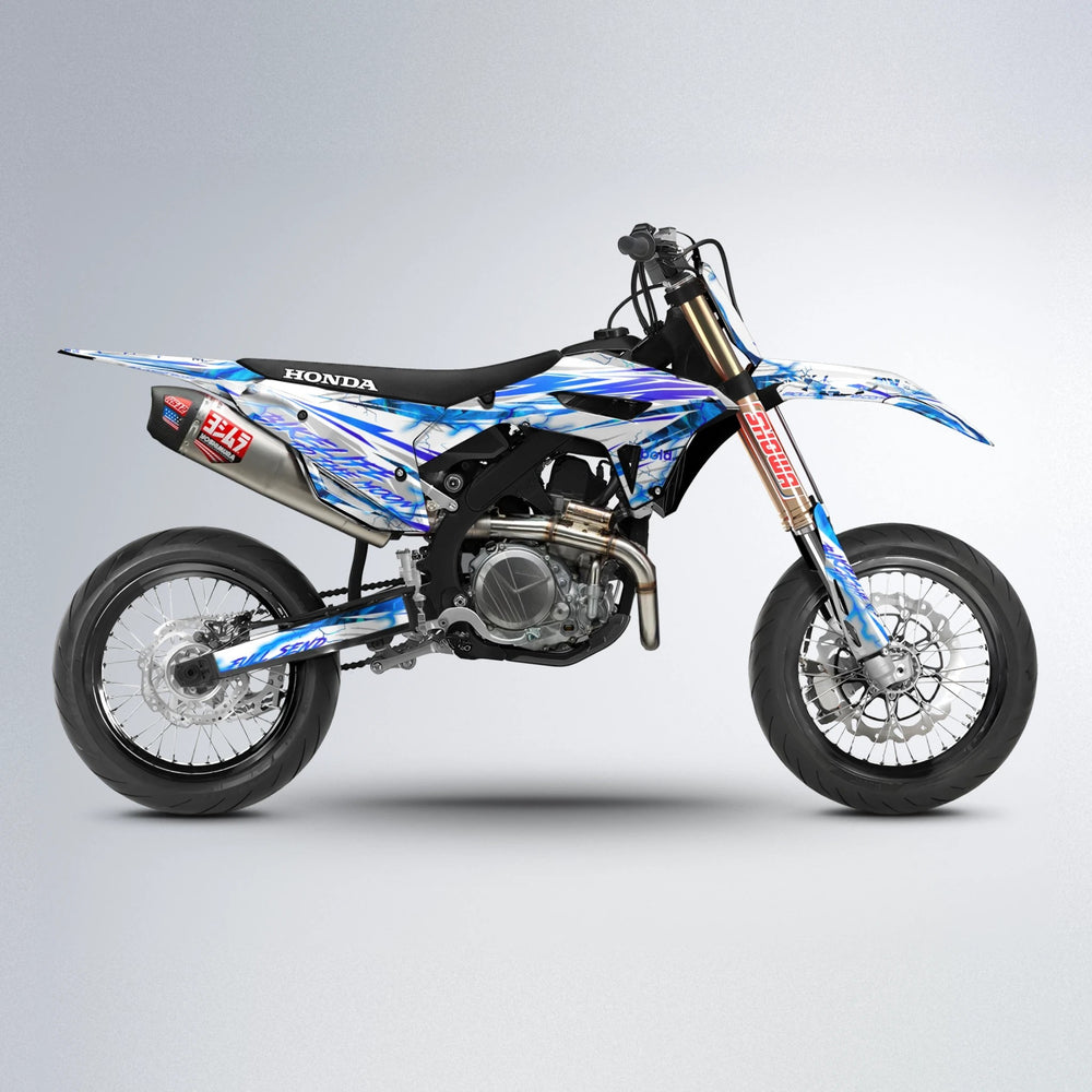 DIVINE Honda supermoto graphics kit in Blue