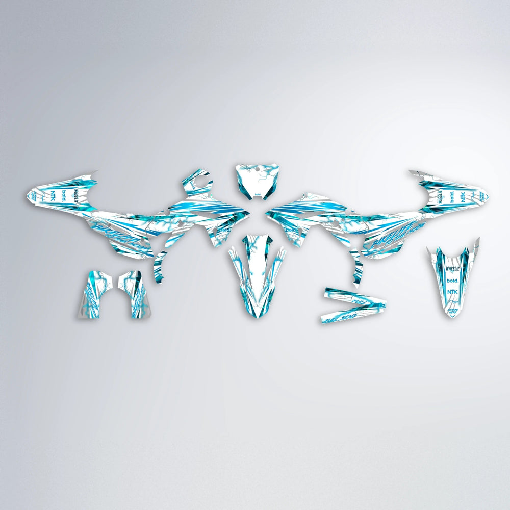 DIVINE Honda graphics kit parts layout in Custom Colour