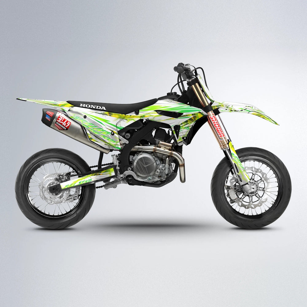 DIVINE Honda supermoto graphics kit in Green