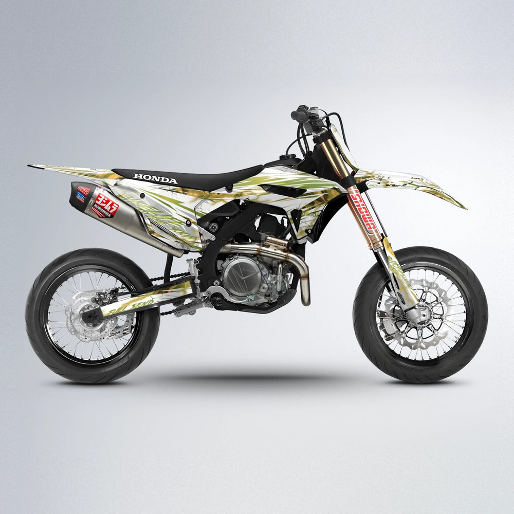DIVINE Honda supermoto graphics kit in Olive